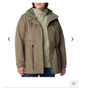SOLD NOT‎ FOR SALE Columbia Women's 3-in-1 Omni-Tech Jacket Olive Green & Sherpa